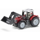 Traktor Massey Ferguson z przednią ładowarką model metalowy SIKU S1484